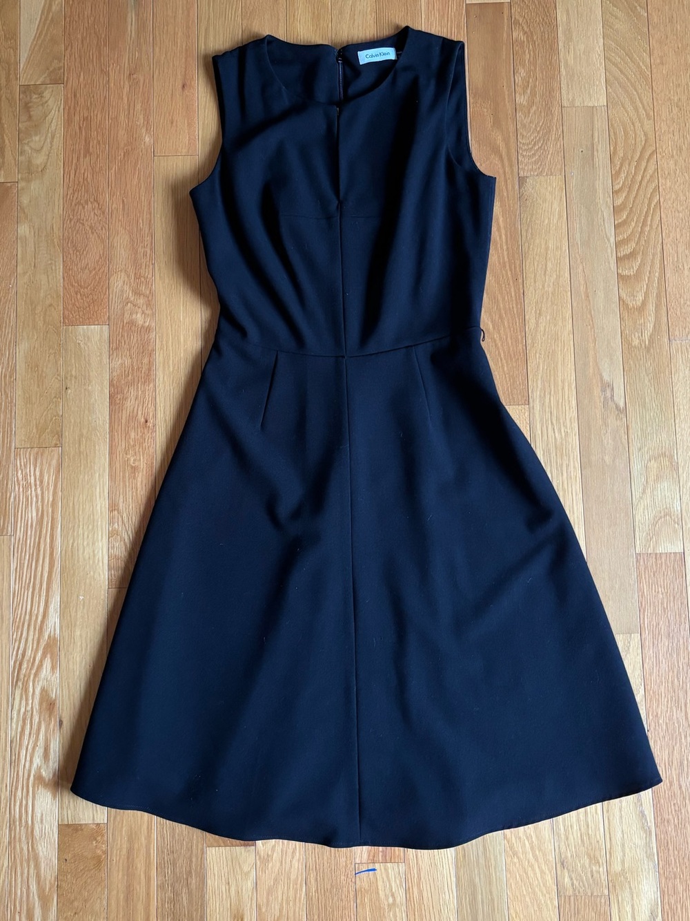 Calvin Klein Sleeveless Fit-and-Flare Dress - Black